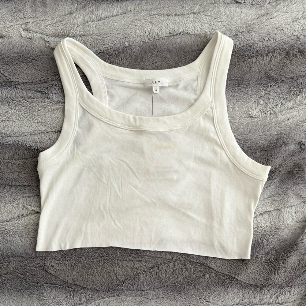 A.L.C. Cream Women's Cropped Top